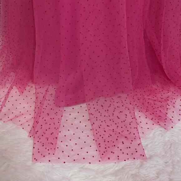 Faeriesty French Dot Formal Gown Pink Small - Picture 9 of 16